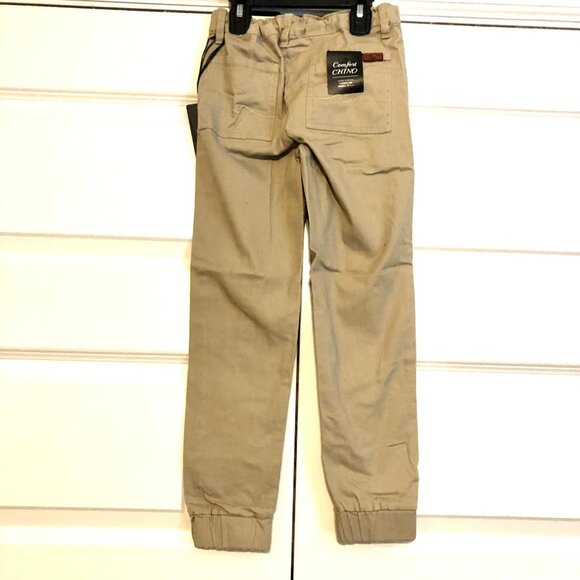 NWT 7 FOR ALL MANKIND Comfort Super Stretch Chinos Khaki Pant Classic Jogger 8 - Picture 2 of 6